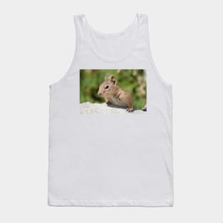 Young cascade golden-mantled ground squirrel Tank Top